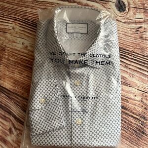 Charles Tyrwhitt Non Iron Stretch  Slim fit Long sleeve Shirt 17/35 in